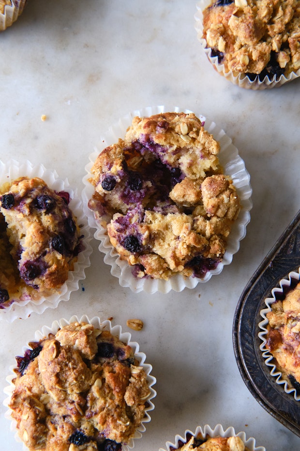 Blueberry Muffins with Lavender