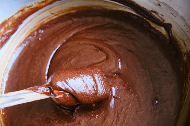 Chocolate Brownies Batter in a bowl