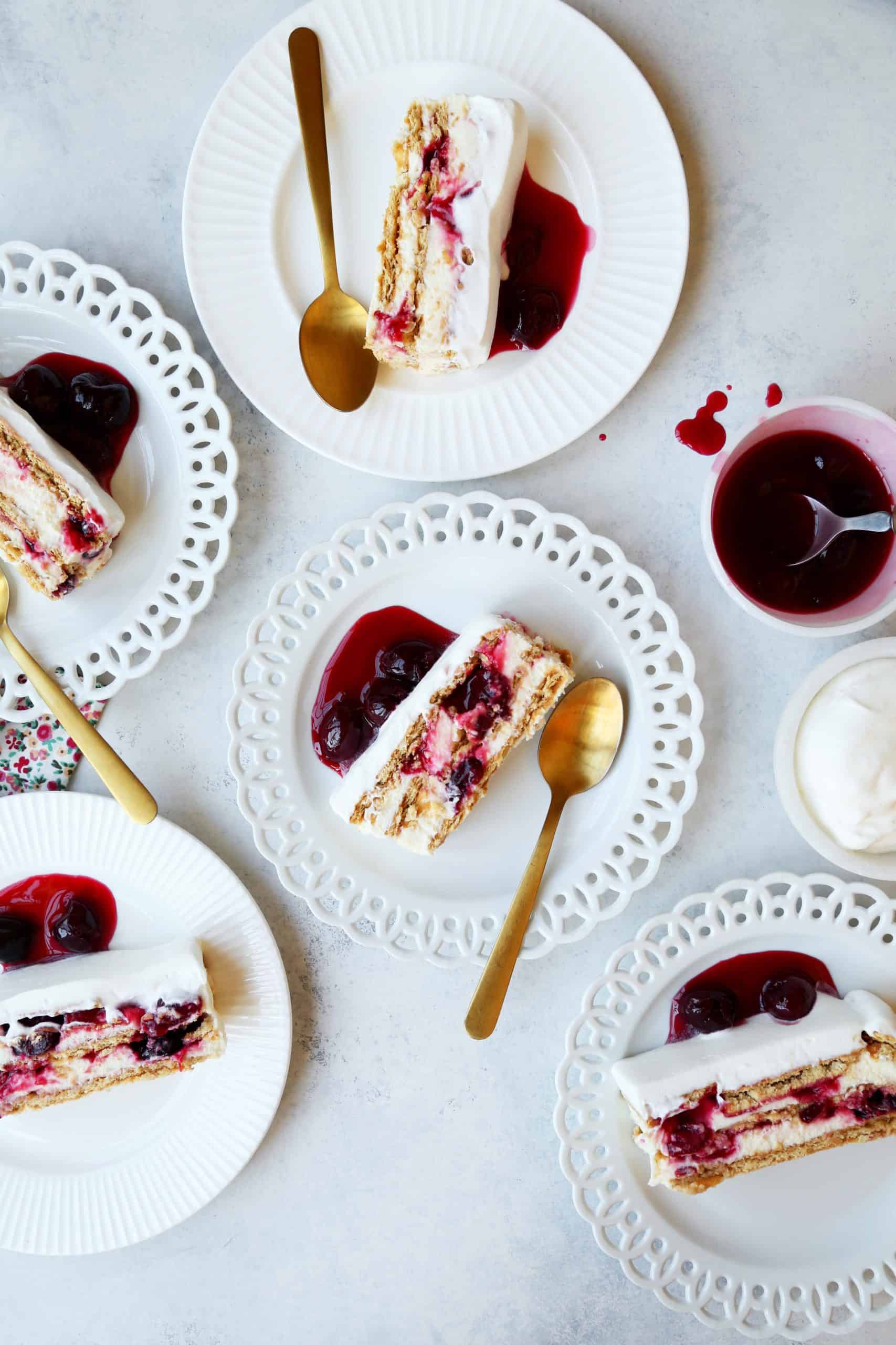 Cherry and Lemon Icebox Cake