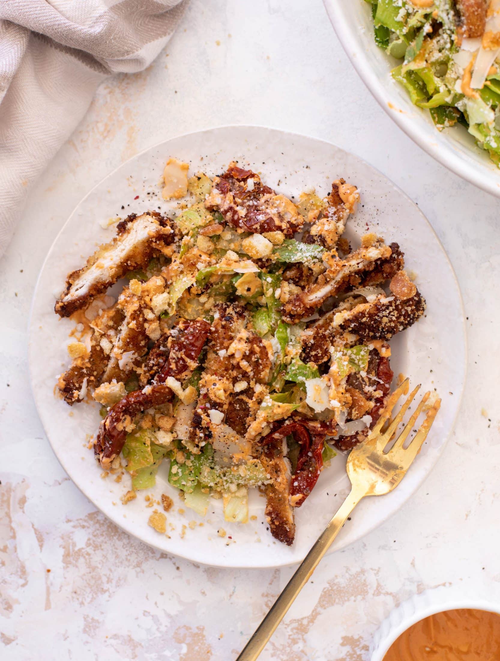sun dried tomato caesar salad